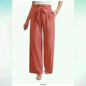 Feiersi Women Casual Wide Leg Pants High‎ Waisted Business Work Pants